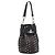 Pochette Vivienne Westwood in pelle nera e argento Auth 181785A Nero