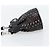 Pochette Vivienne Westwood in pelle nera e argento Auth 181785A Nero - vista 3