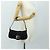 Borsa a tracolla FENDI Mamma Baguette in cotone nero e argento Auth 182029SAM - vista 25