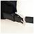 Borsa a tracolla FENDI Mamma Baguette in cotone nero e argento Auth 182029SAM - vista 8