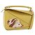 Bolsa LOEWE Puzzle Small Studio Ghibli Hin Spirited Away em couro Auth 167380SM Dourado Amarelo