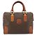 Céline Borsa CELINE Macadam Canvas PVC Pelle Marrone Oro Auth 182072A D'oro - vista 13