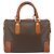 Céline Borsa CELINE Macadam Canvas PVC Pelle Marrone Oro Auth 182072A D'oro - vista 2
