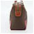 Céline Borsa CELINE Macadam Canvas PVC Pelle Marrone Oro Auth 182072A D'oro - vista 4