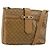 Céline Borsa a Spalla CELINE Macadam Canvas PVC Pelle Beige Oro Auth 182451 D'oro