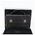 CHANEL Matelasse 23 Double Turn Lock Chain Lamb Skin 2way CC Auth 181941SAV Nero D'oro - vista 12