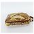 Borsa Salvatore Ferragamo in tela khaki e oro Auth BA13119 D'oro Cachi - vista 4