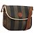 Pequin Borsa a Spalla FENDI Pecan Canvas PVC Marrone Oro Auth 182229 D'oro