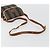 Pequin Borsa a Spalla FENDI Pecan Canvas PVC Marrone Oro Auth 182229 D'oro - vista 7