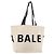 BALENCIAGA Tote Bag Canvas Beige Silber Auth BA13082