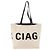 BALENCIAGA Tote Bag Canvas Beige Silber Auth BA13082 - Ansicht 2