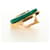 Hermès Orecchini HERMES Serie Leather metal Green Auth BA12999V Verde  - vista 10