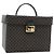 Céline CELINE Beauty Case Macadam Canvas Vanity Horse Carriage PVC Pelle Nera Autentica 182779V Nero D'oro
