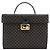 Céline CELINE Beauty Case Macadam Canvas Vanity Horse Carriage PVC Pelle Nera Autentica 182779V Nero D'oro - vista 13