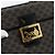 Céline CELINE Beauty Case Macadam Canvas Vanity Horse Carriage PVC Pelle Nera Autentica 182779V Nero D'oro - vista 17