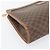 Céline Clutch CELINE in tela Macadam PVC Pelle Marrone Oro Auth ka4489 D'oro - vista 14