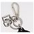 Dolce & Gabbana Portachiavi DOLCE&GABBANA in metallo Nero Argento Auth 167362M - vista 5