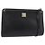 Borsa a Spalla Christian Dior in Pelle Nera e Oro Auth 182420 Nero D'oro