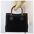 GUCCI Bamboo Tote Bag Wildleder Schwarz Gold 002 2865 0260 Auth 180218 Golden - Ansicht 24