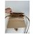 Borsa a tracolla vintage Givenchy in pelle trapuntata beige e oro - vista 3