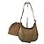 Vintage Loewe Wildleder-Schultertasche Beige Braun