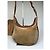 Vintage Loewe Wildleder-Schultertasche Beige Braun - Ansicht 8