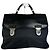 Vintage Prada Nylon Tote Bag Schwarz Silber