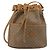 Borsa a Spalla GUCCI Micro GG Supreme PVC Beige Oro 001 904 0791 Auth 182379 D'oro