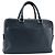 LOUIS VUITTON Taiga Porte Documents Business PDB Bag Blue M30645 LV Auth ka4533