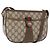 Borsa GUCCI GG Supreme Web Sherry Line in PVC Beige Oro 89 02 032 Auth 180114 D'oro