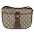 Borsa GUCCI GG Supreme Web Sherry Line in PVC Beige Oro 89 02 032 Auth 180114 D'oro - vista 13