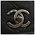Borsa a tracolla con catena CHANEL Cosmos Line in pelle di agnello nera e argento CC Auth 181582SM Nero - vista 20