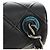 Borsa a tracolla con catena CHANEL Cosmos Line in pelle di agnello nera e argento CC Auth 181582SM Nero - vista 7