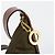 Céline Borsa a tracolla CELINE Circle Nylon Khaki Gold Auth 181636 D'oro Cachi - vista 10