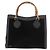 Borsa Tote GUCCI Bamboo in scamosciato nero e oro 002 1186 0260 Auth 180120 D'oro - vista 13