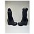 Botas de cano curto de malha e couro vintage Gucci pretas e douradas EU37 Preto - vista 4