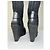 Botas de cano curto de malha e couro vintage Gucci pretas e douradas EU37 Preto - vista 9