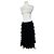 Gonna in chiffon vintage Armani Nera M Nero