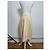 Céline Vintage Celine Wollrock Creme Goldene Kette M Beige - Ansicht 13