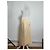 Céline Vintage Celine Wollrock Creme Goldene Kette M Beige - Ansicht 2