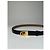 Céline Vintage Celine Ledergürtel Schwarz Beige Goldene Schnalle - Ansicht 6