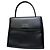 Vintage Givenchy Leder Schultertasche Schwarz Silber
