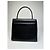 Vintage Givenchy Leder Schultertasche Schwarz Silber - Ansicht 2