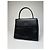 Vintage Givenchy Leder Schultertasche Schwarz Silber - Ansicht 6