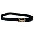 Céline Vintage Celine Ledergürtel Schwarz Goldene Schnalle