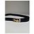 Céline Vintage Celine Ledergürtel Schwarz Goldene Schnalle - Ansicht 7