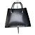 Tote in pelle strutturata vintage Issey Miyake nero