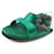Manolo Blahnik Mule verdi Verde  - vista 5