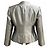 Giacca blazer Giorgio Armani in seta metallizzata argento - vista 2