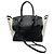 Borsa Soft Ricky 33 in pelle di vitello nero / bianco Ralph Lauren - vista 3